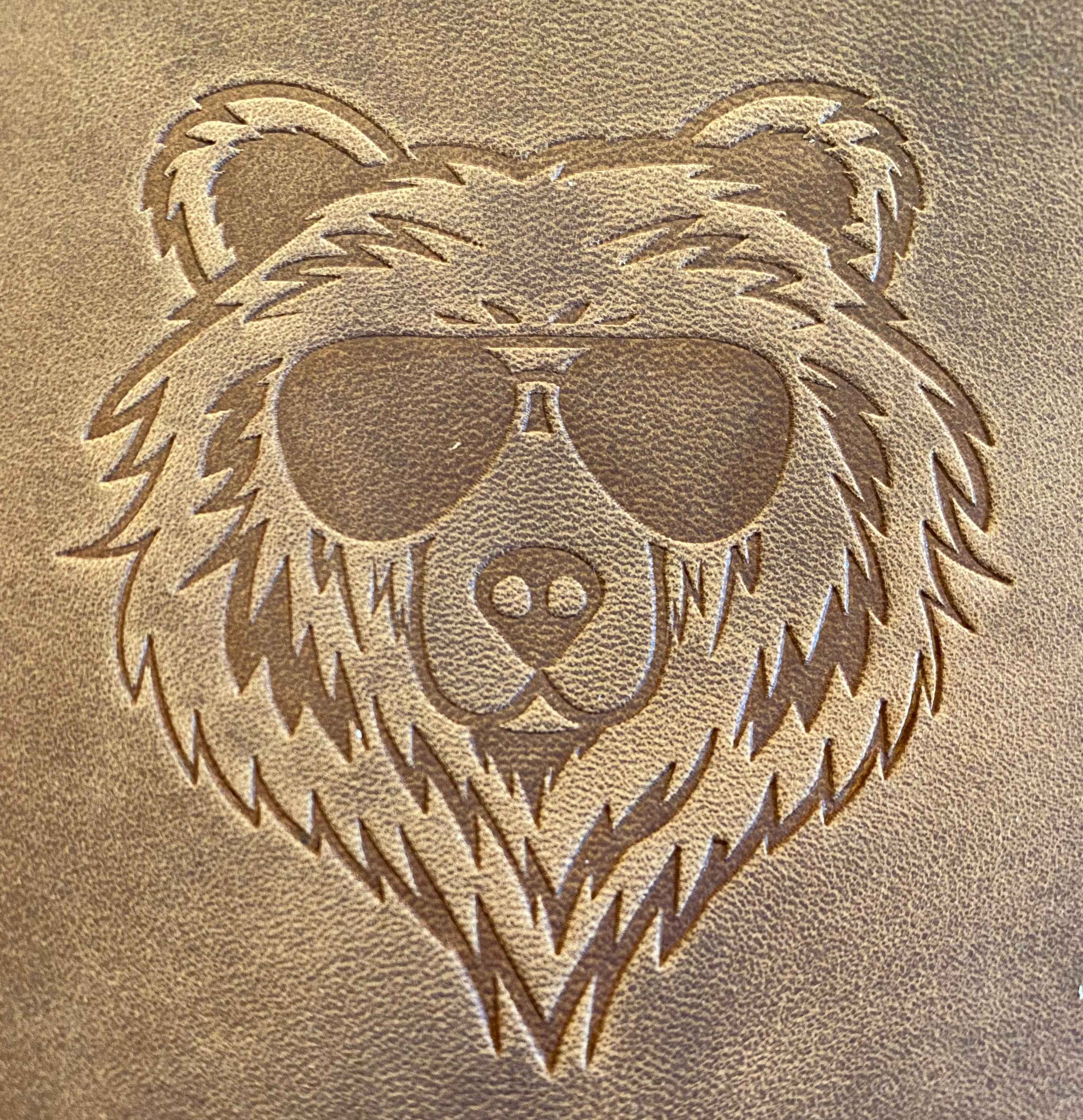 Sophisticate Supply Co. Leather Journal Aviator Bear