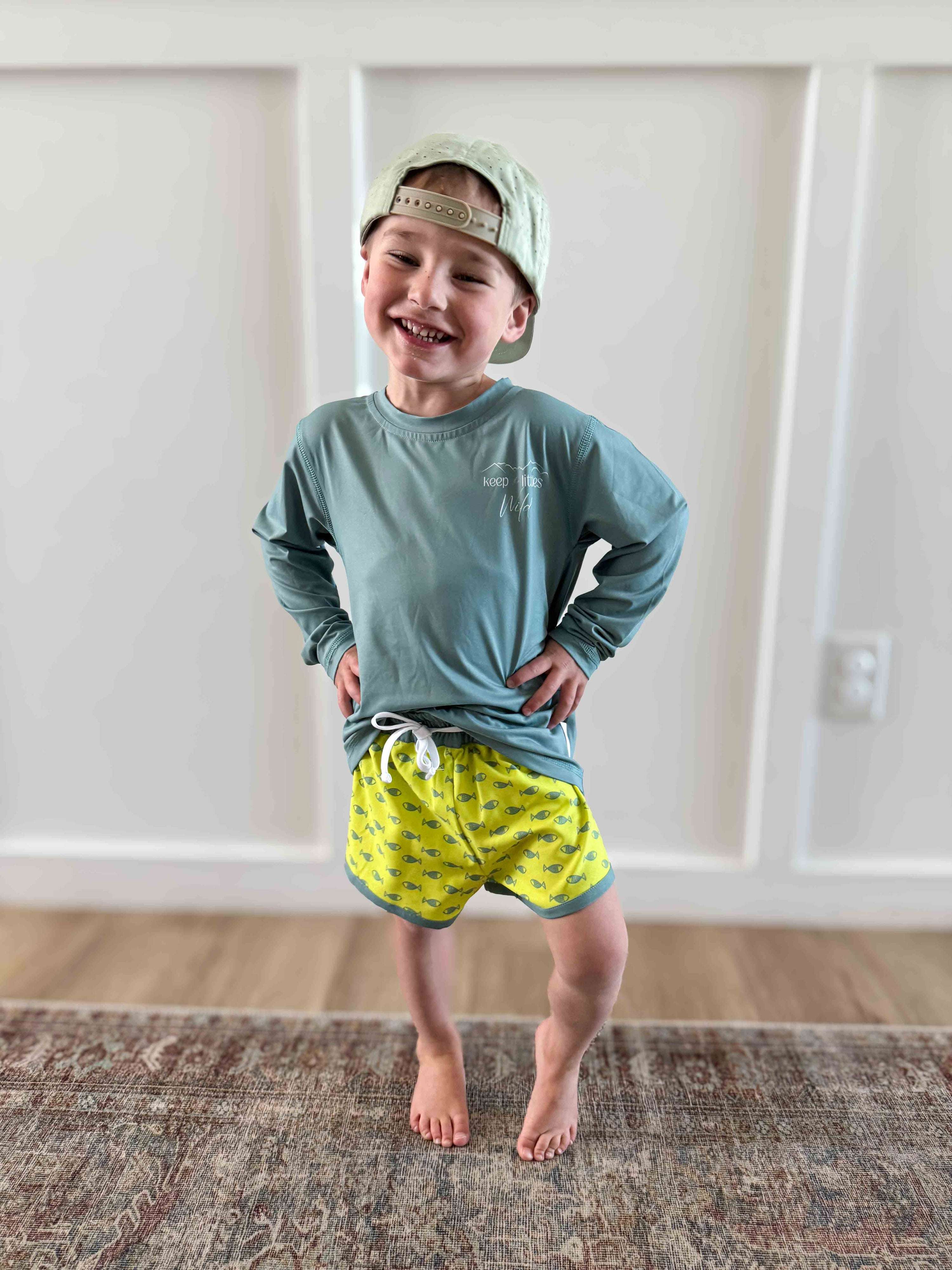 Keep the Littles Wild Kids Swim Shirt