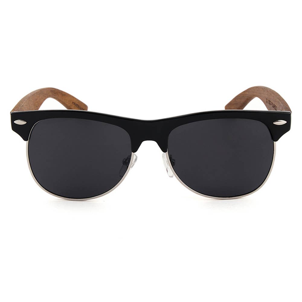 Real Wood Sunglasses - Mens & Women's Ebony Wood RetroShade