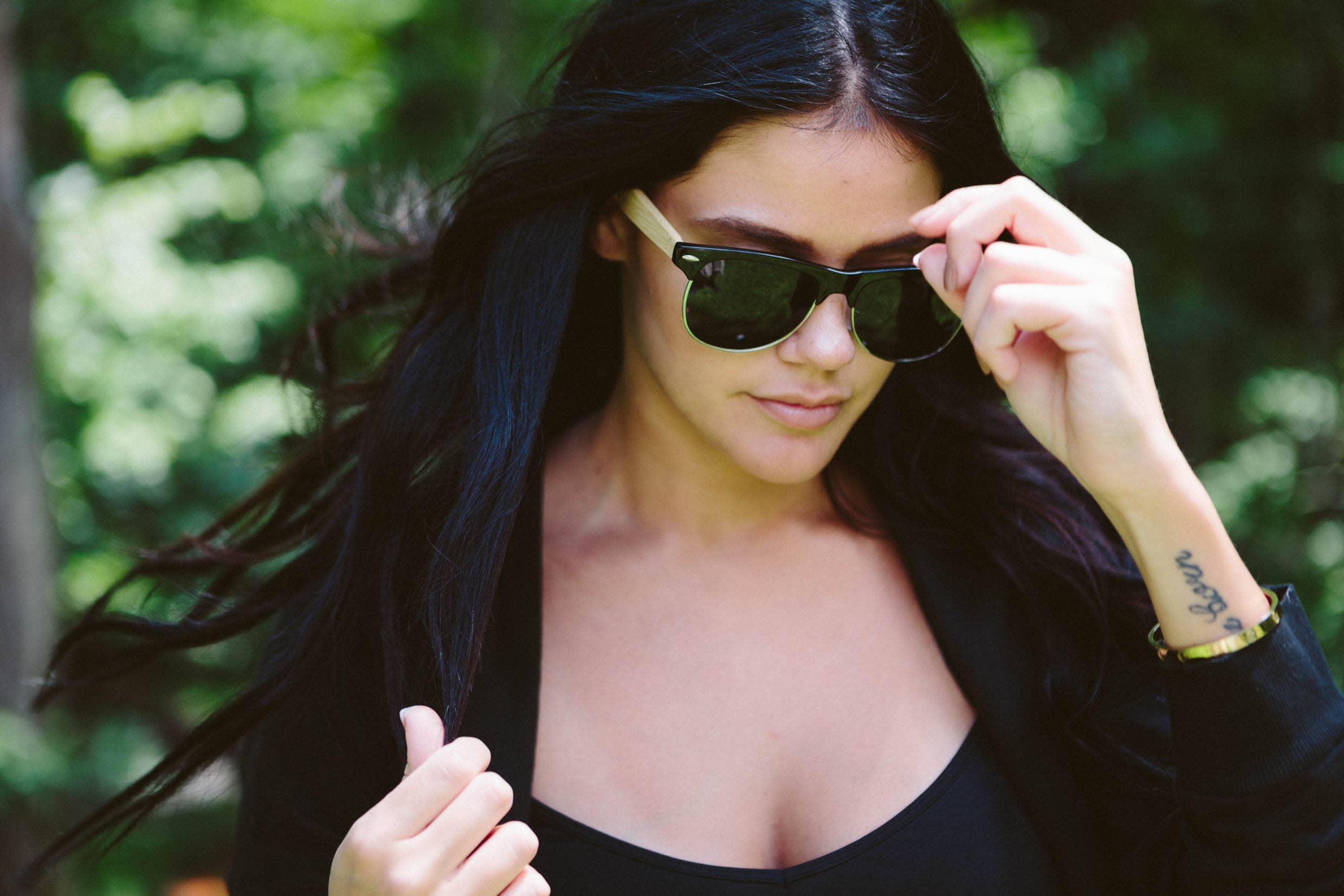 Real Wood Sunglasses - Mens & Women's Ebony Wood RetroShade