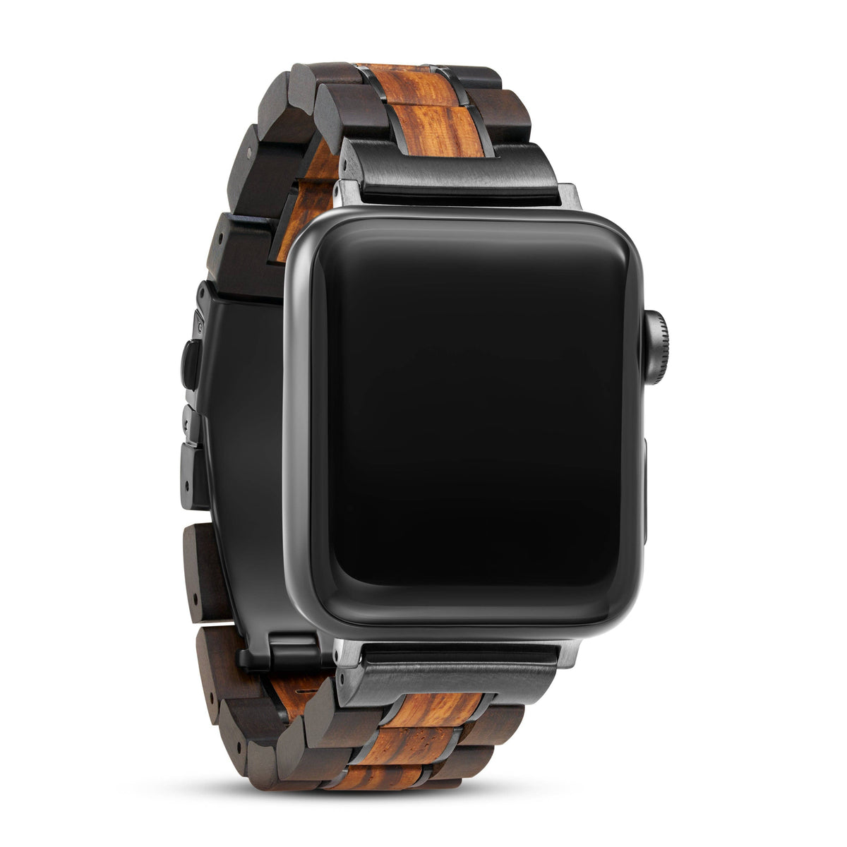 Joycoast Wood Apple Watch Band - Zebra x Black Sandalwood Tarzan