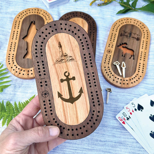 Wildlife Mini Travel Cribbage Board
