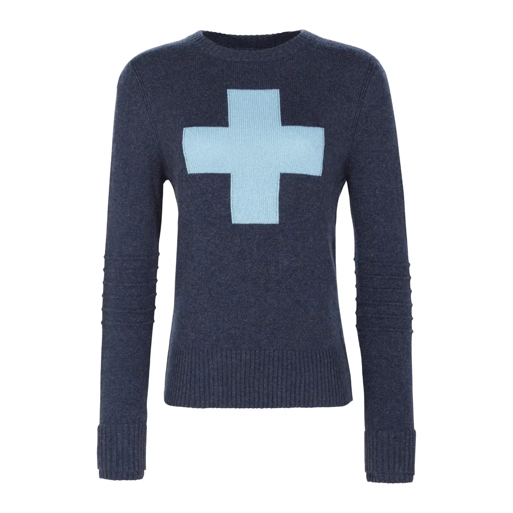 Alps & Meters W's Cashmere Ski Race Knit Patrol Navy