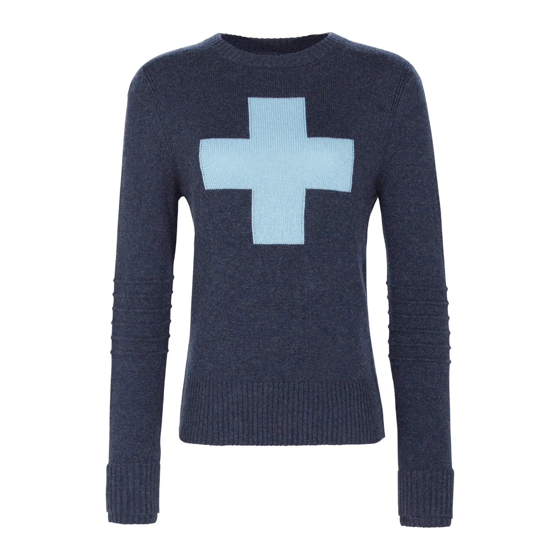 W's Cashmere Ski Race Knit Patrol Navy