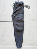 Boy's Pull-On Twill Cargo Jogger Pants Charcoal
