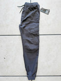 Boy's Pull-On Twill Cargo Jogger Pants Charcoal