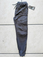 Boy's Pull-On Twill Cargo Jogger Pants Charcoal