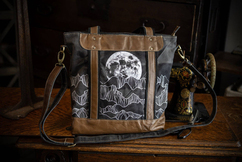 Moonrise Recycled Canvas Crossbody Tote