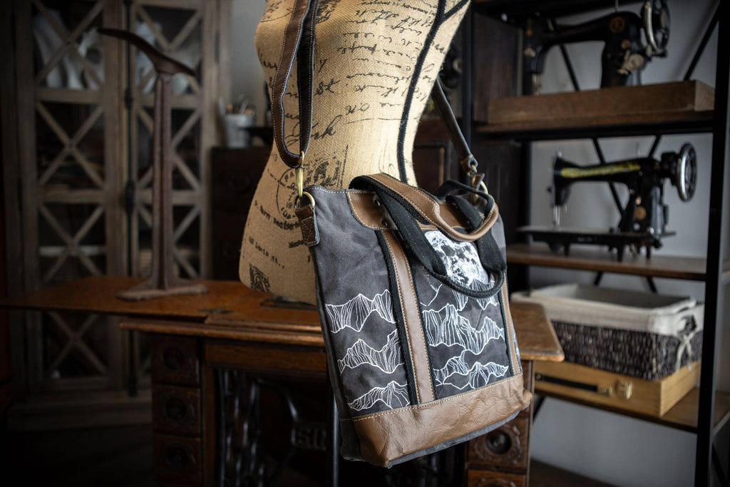 Moonrise Recycled Canvas Crossbody Tote