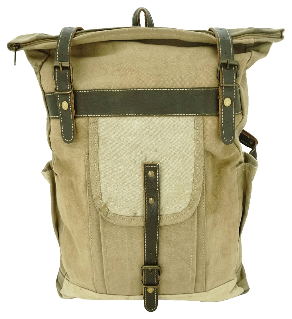 Large Recycled Military Tent Backpack