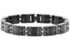 Men's Matte Finish Black Stainless Steel Bracelet