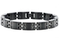Men's Matte Finish Black Stainless Steel Bracelet
