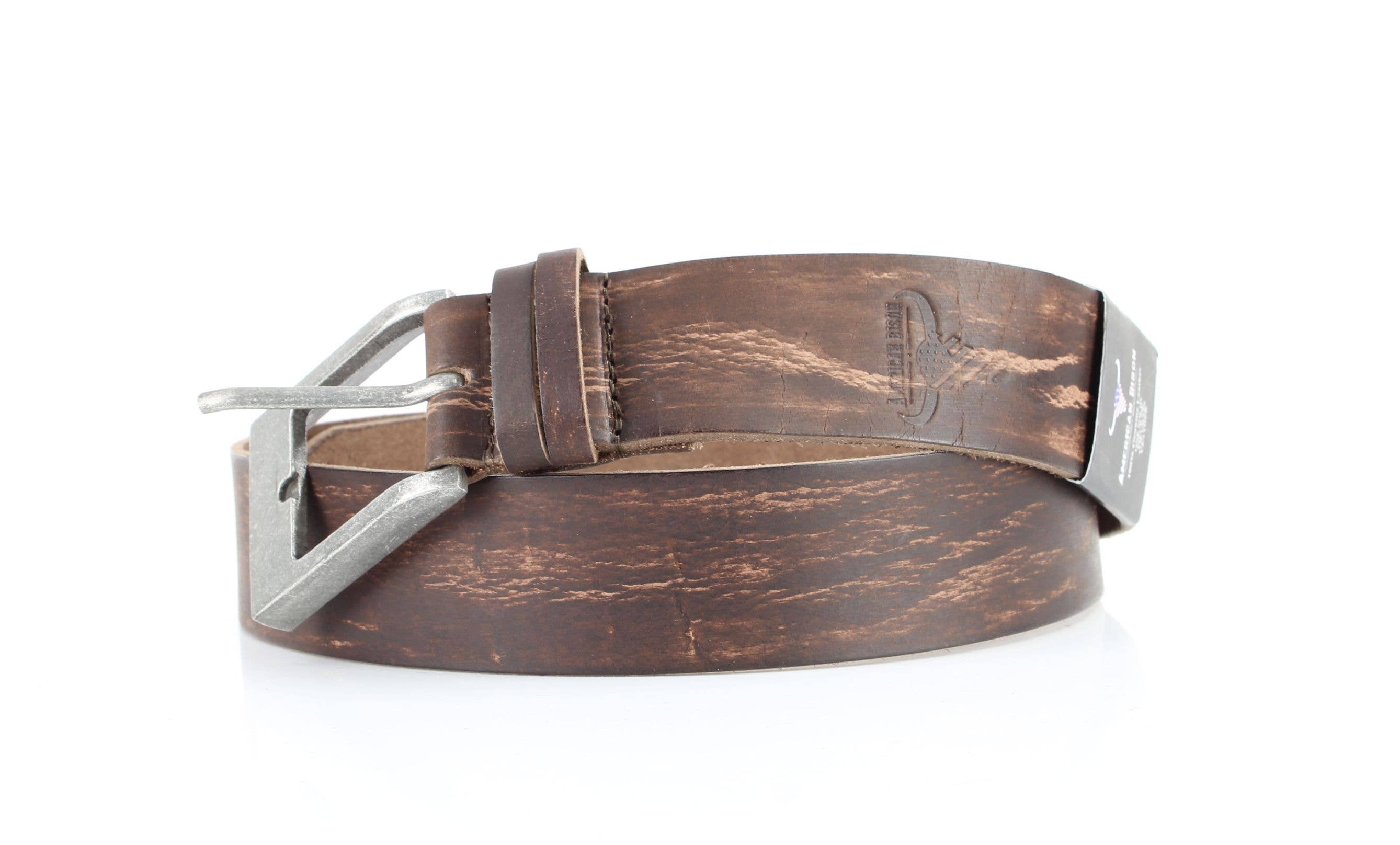 Leather Impressions Inc Double Loop Western Belt – Antique Buckle ABB 009