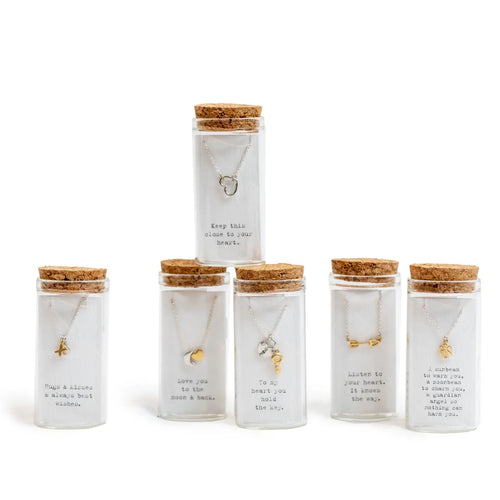 Sugarboo Message in a Bottle Necklaces and Earrings