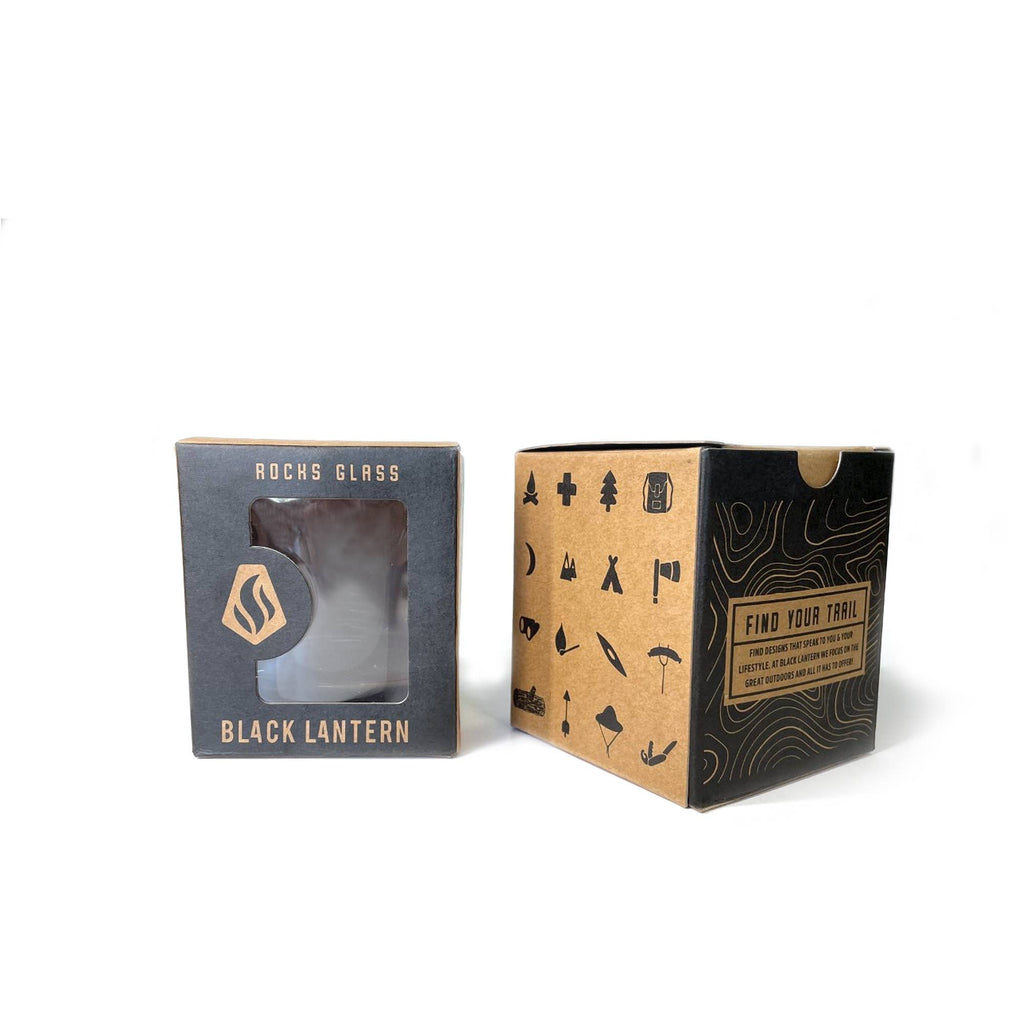 Ski Lift 8 - Black Whiskey Glasses