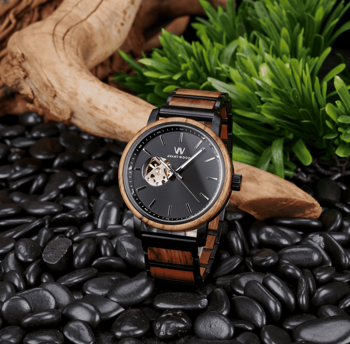 AvantWood Royal Black Sapphire - Automatic - Men's Watch