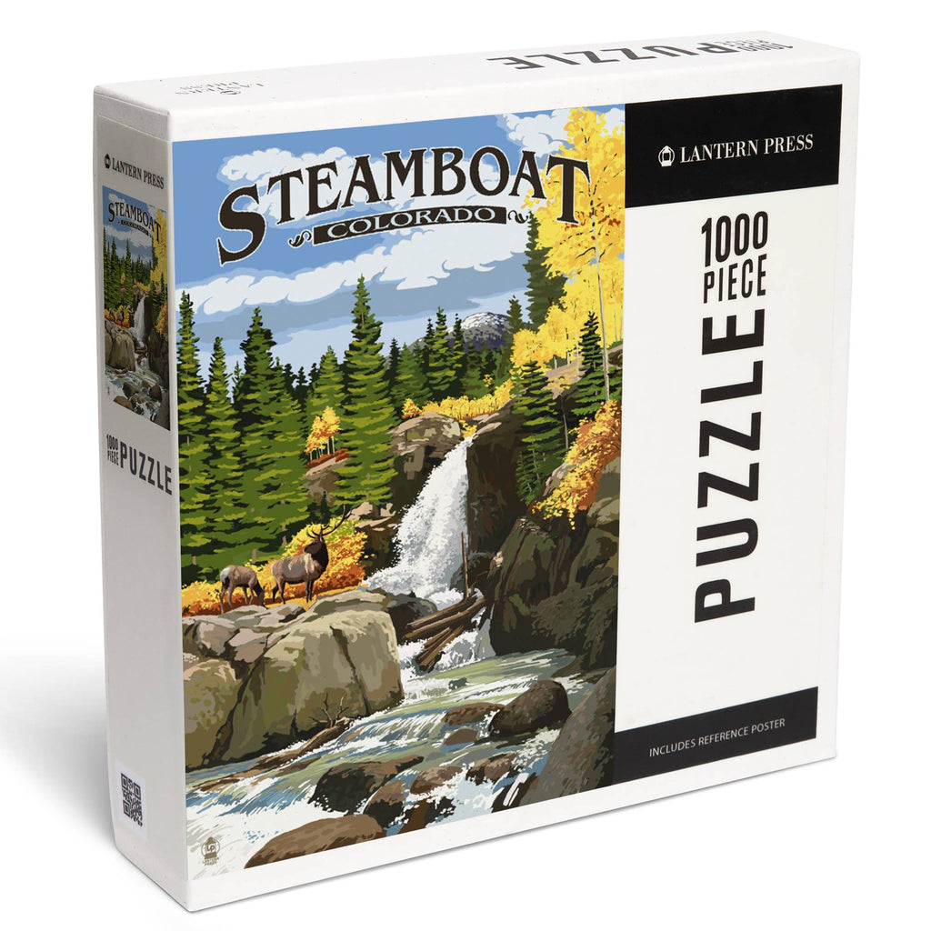 Steamboat Jigsaw Puzzles Steamboat Fish Creek Falls 1000 Pieces
