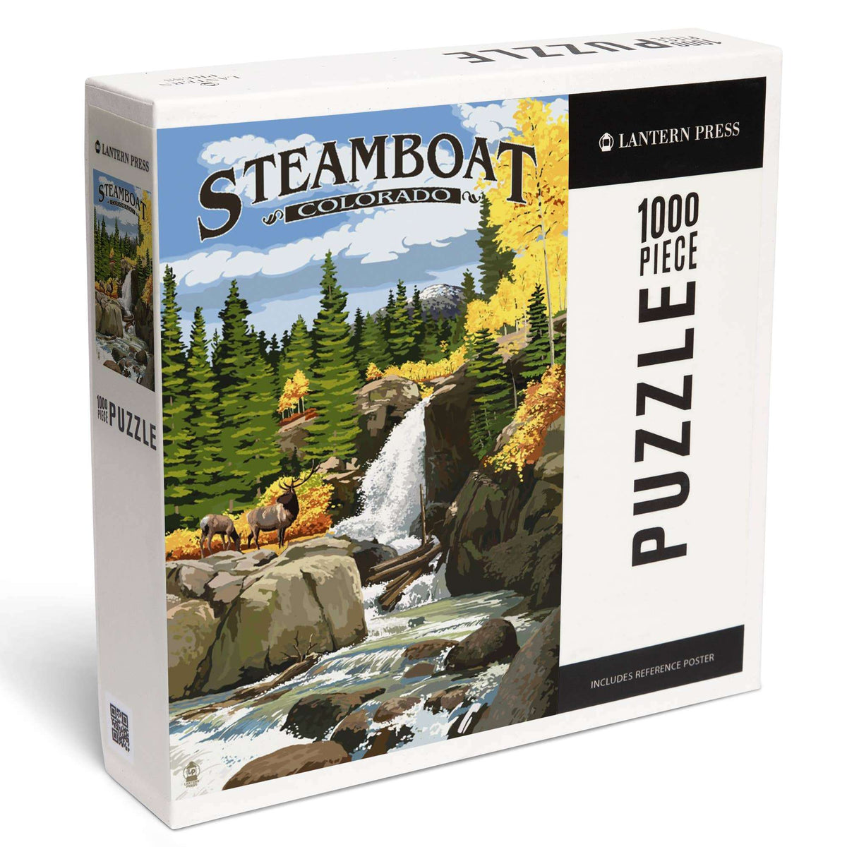 Lantern Press Steamboat Jigsaw Puzzles Steamboat Fish Creek Falls 1000 Pieces