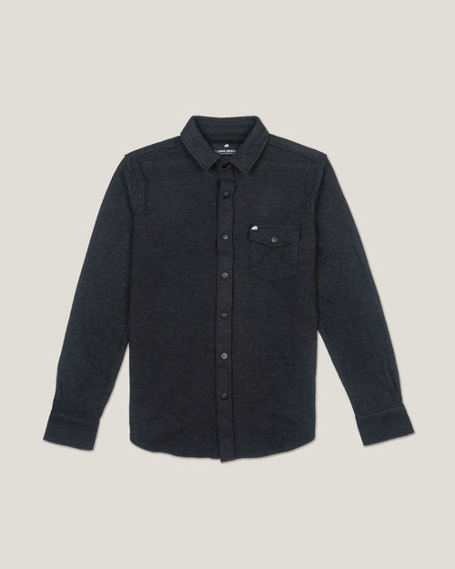Men's Sherman Fleece Button Up Black Ardesia