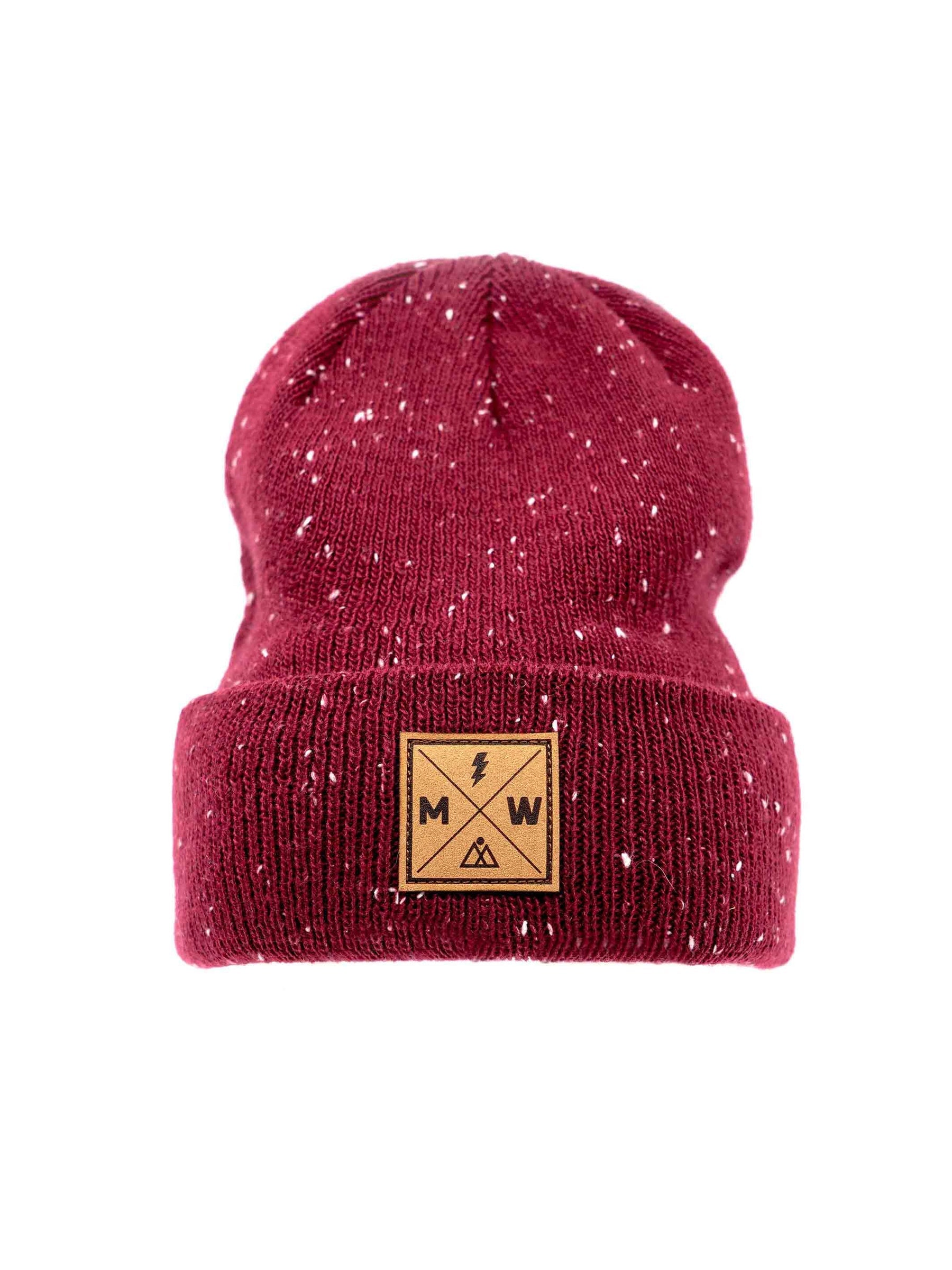 Daily Pine Beanie Frosted Cabernet Adult OS