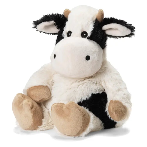 Warmies Plush Heated Stuffed Animals Black Cow