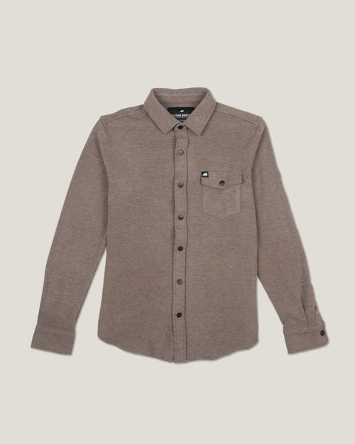 Men's Sherman Fleece Button Up Brown
