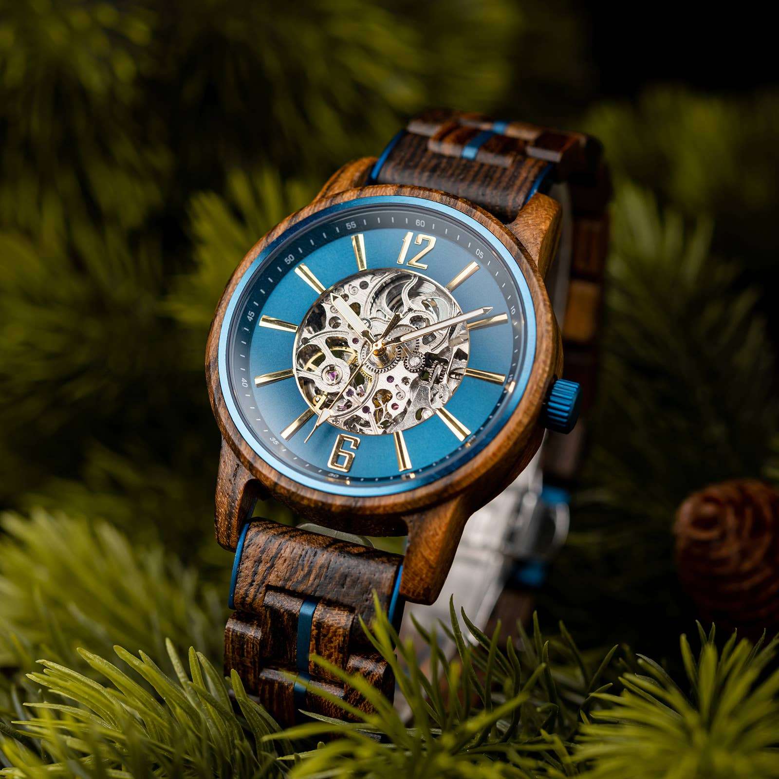 Wooden Element Blueprint Watch