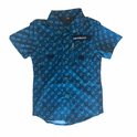 Kids Fishing Shirt Blue Fish