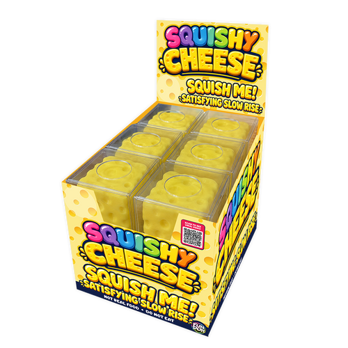 Fun Doh Slow-Rise Cheese Sensory Squishy Toy - 12/Display