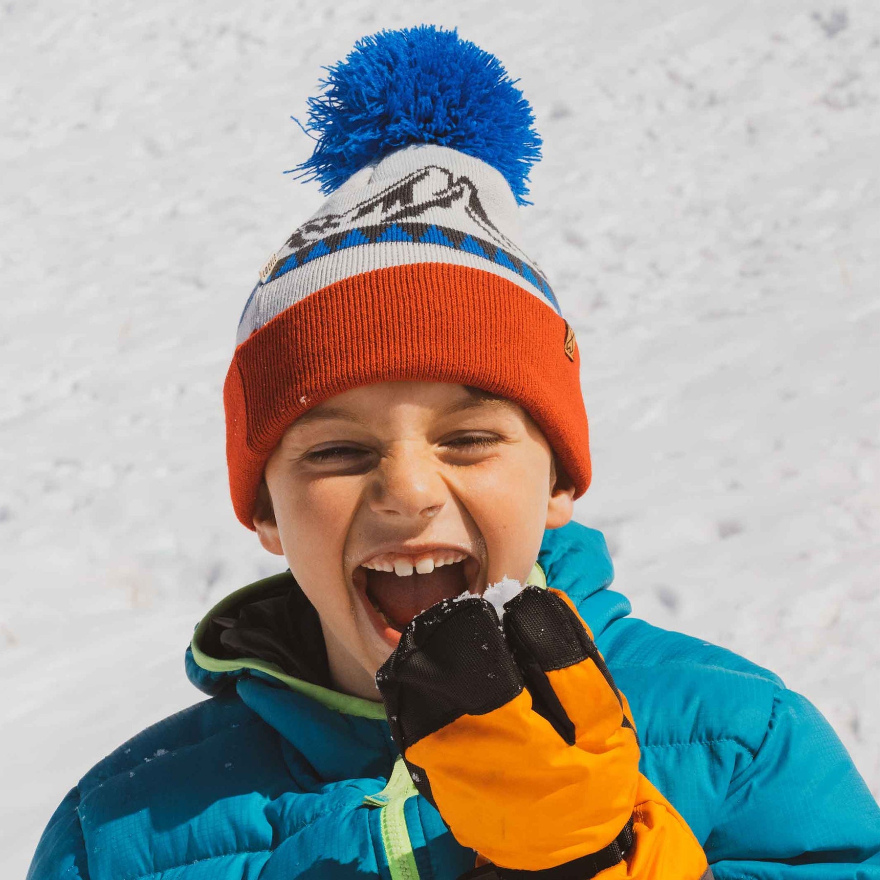 Youth Peaks Beanie Youth Red White Blue