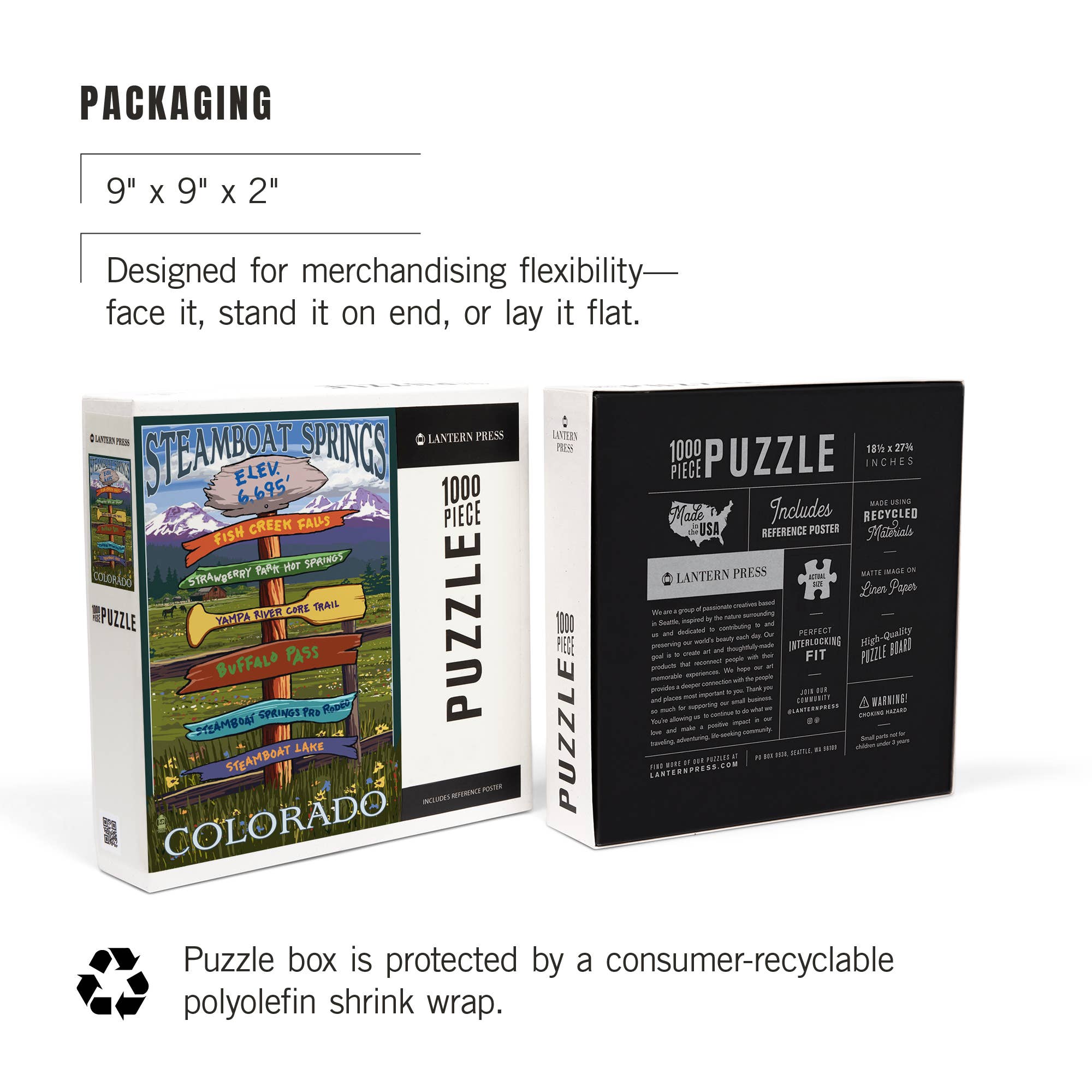 1000 PIECE PUZZLE Steamboat Springs, Colorado, Destinations