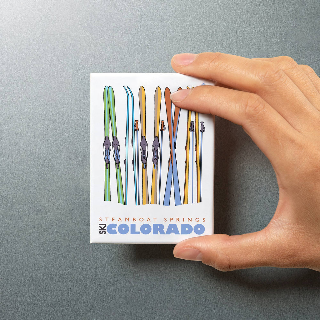 MAGNET Steamboat Springs, Skis in Snow