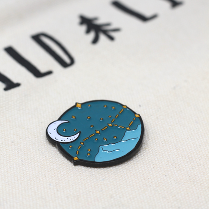 Night Sky Star Constellation Enamel Pin