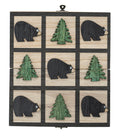 Travel Tic-Tac-Toe Set Black Bear