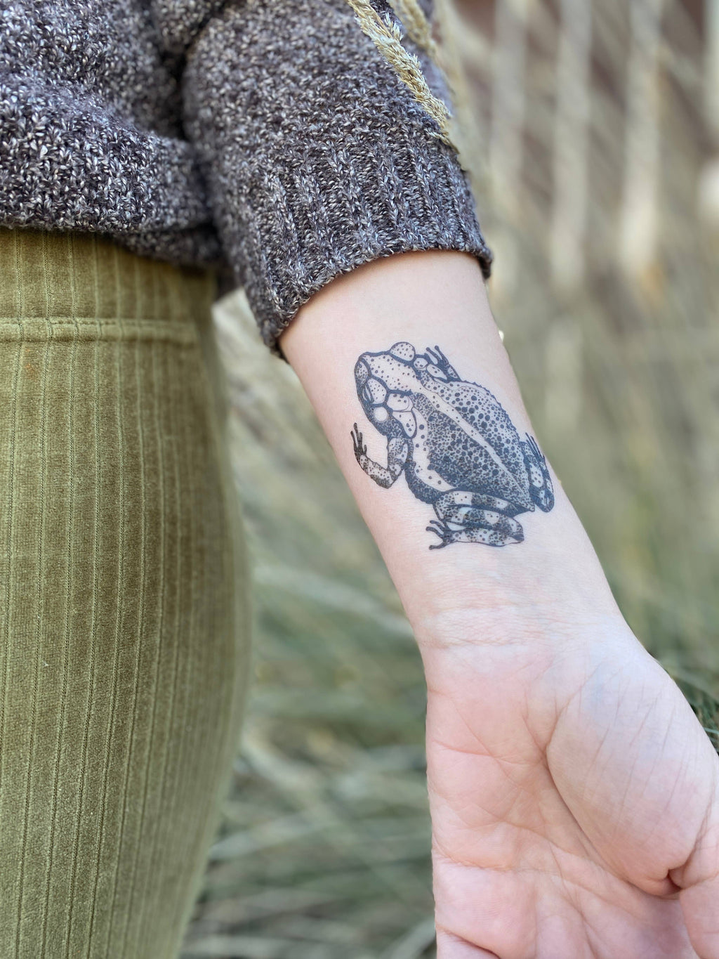 Toad Temporary Tattoo
