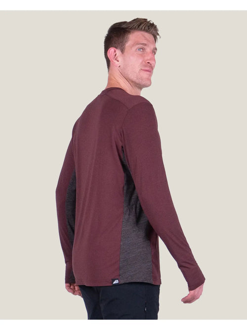 Men's Dyer Tek Long Sleeve Maroon