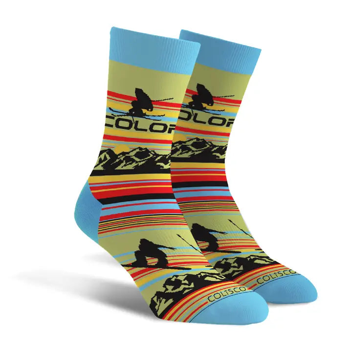 COLISCO Unisex Crew Socks CO Ski and Snowboard