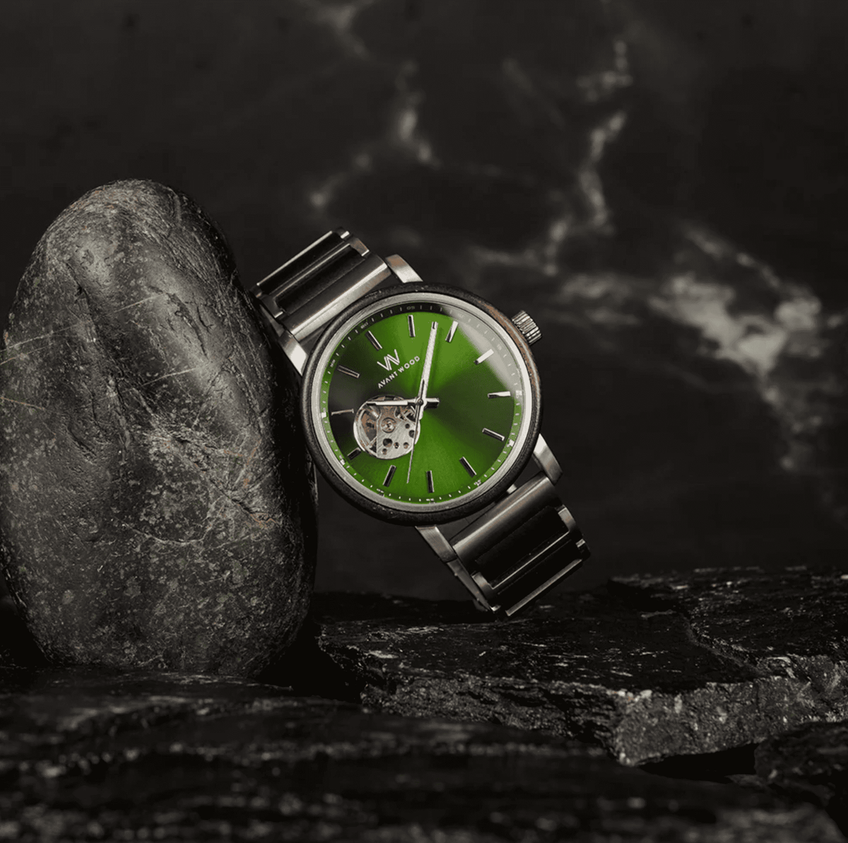AvantWood Royal Emerald - Automatic - Men's Watch
