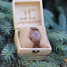 Joycoast Wood "Am. Walnut" | Wrist Watch - Rose Gold Accents