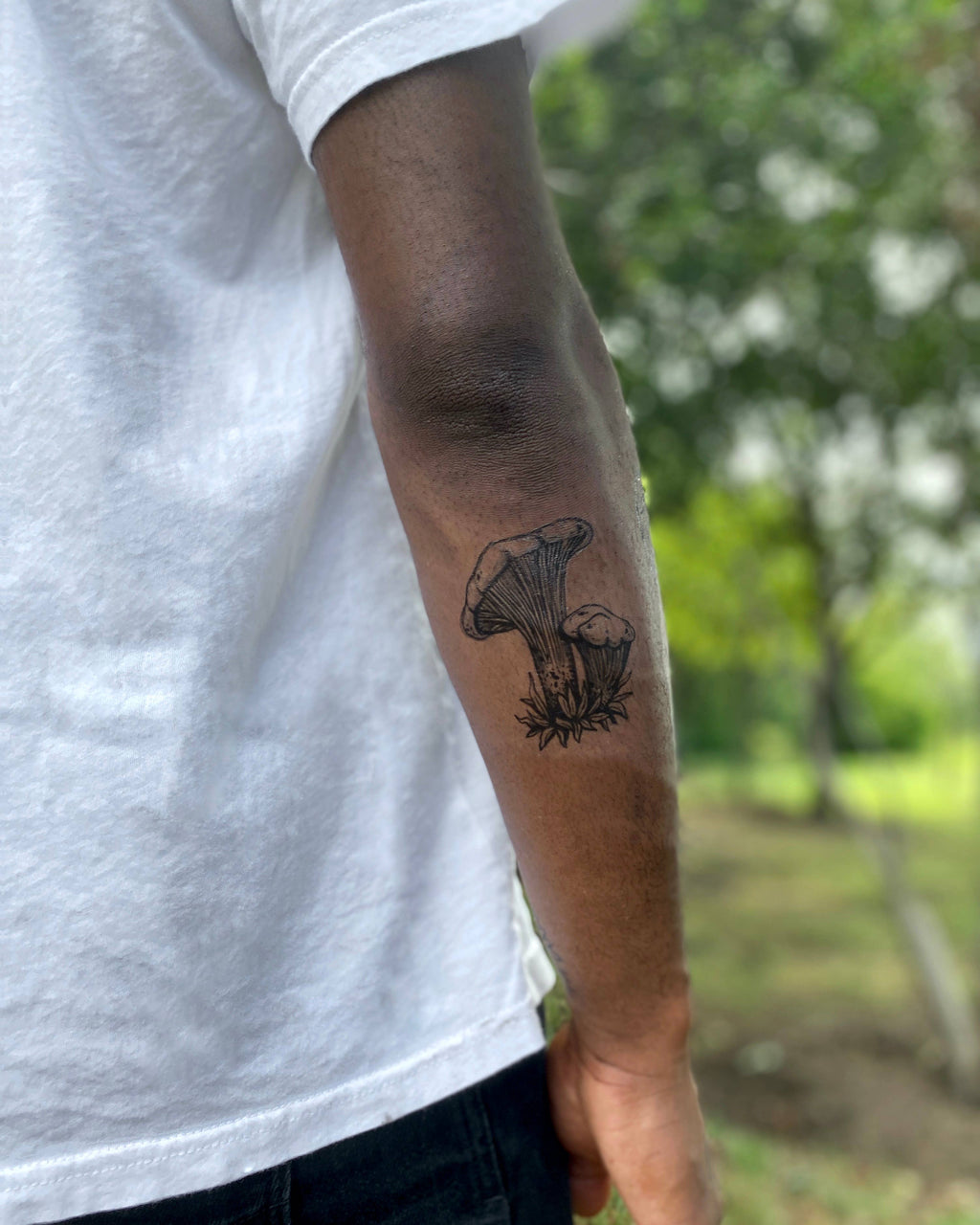Chanterelle Mushroom Temporary Tattoo