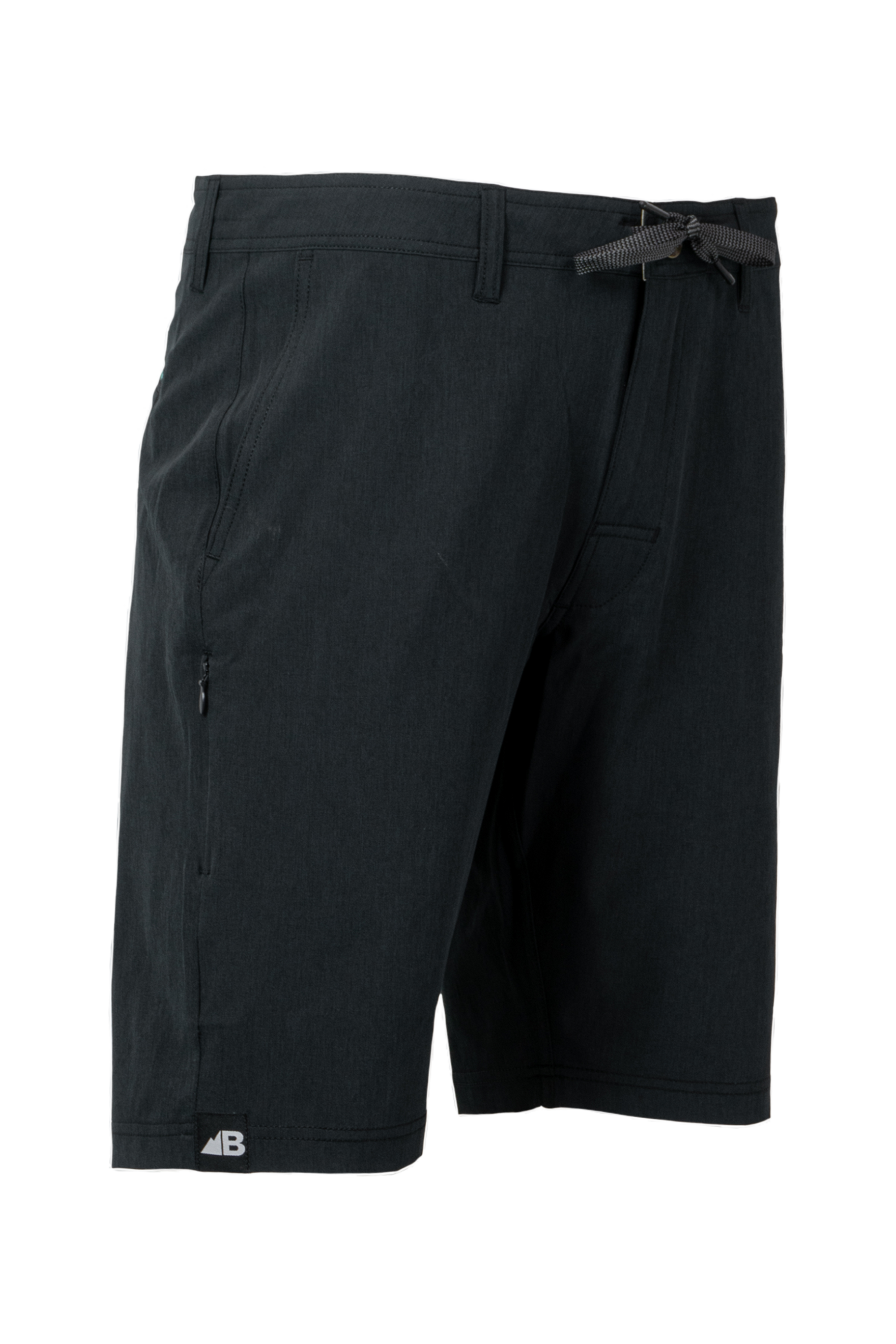 Men's 10" Rocky Mountain Board Shorts Has Drawstring Black