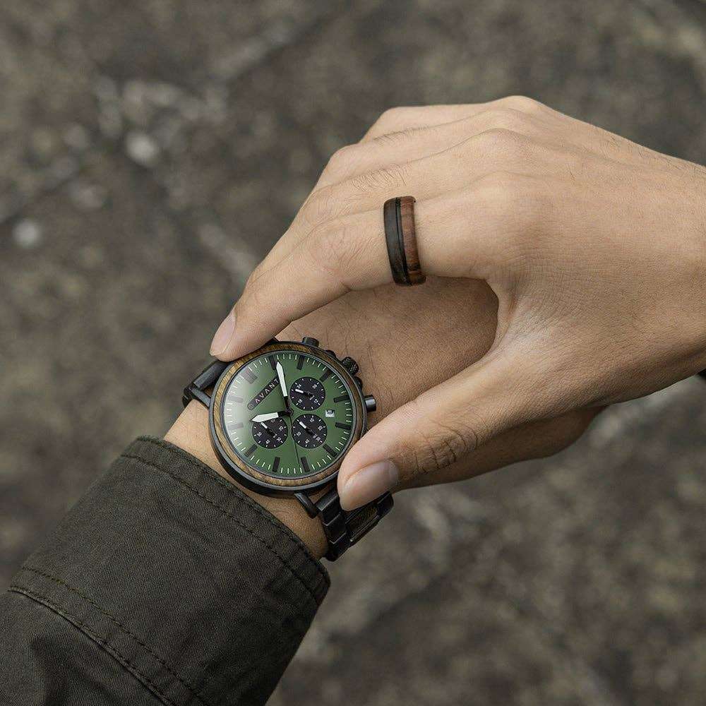 AvantWood Explorer S Watch Military Black