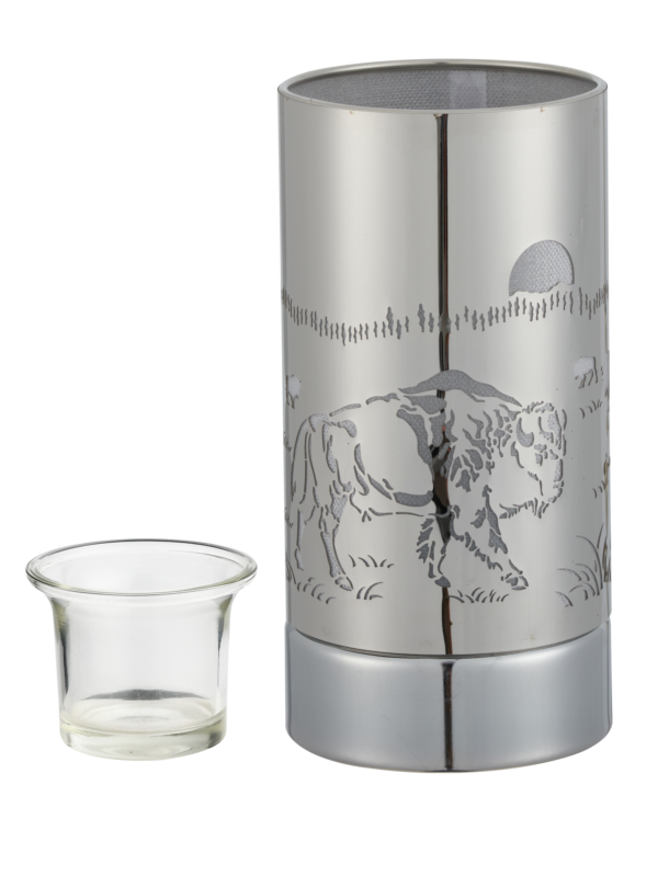 7" Touch Lamp/Oil Burner/Wax Warmer Bison