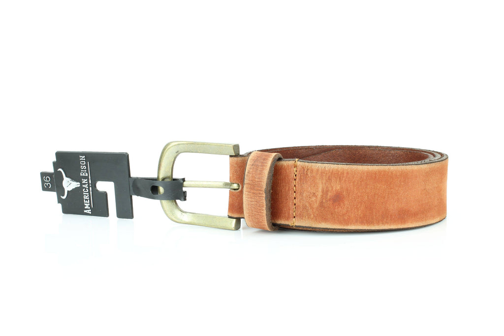 Matte Distressed Variegated Leather Belt