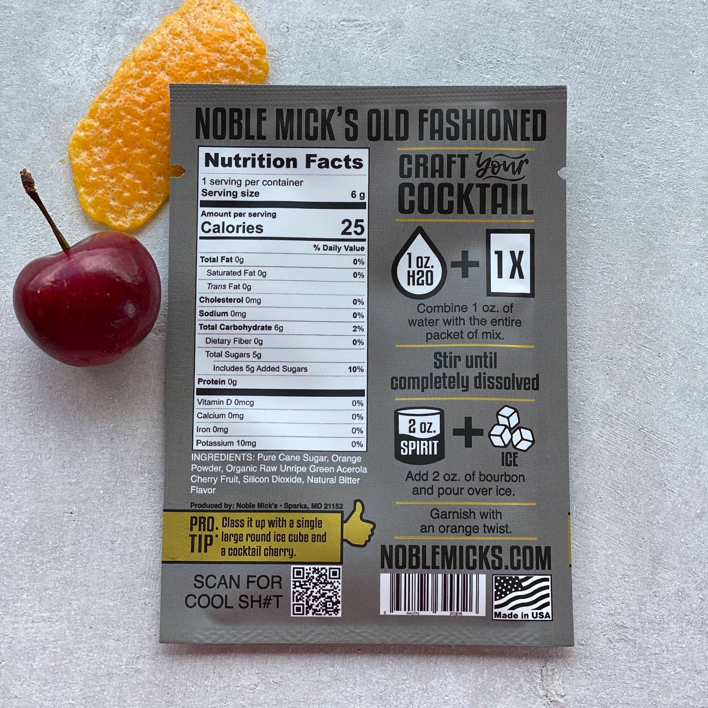 NOBLE MICK'S Single Serve Craft Cocktails