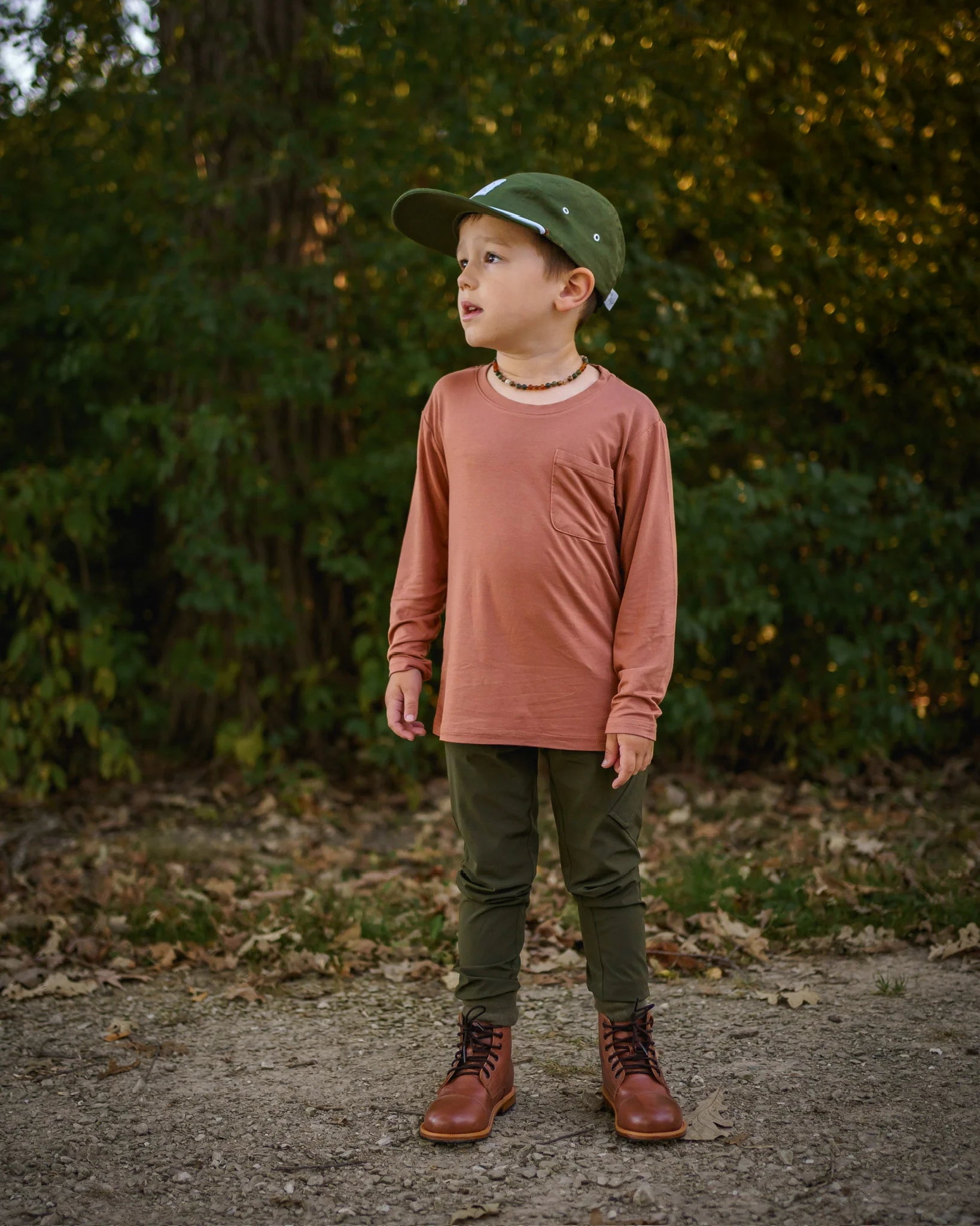 Bamboo Long Sleeve shirt Brick