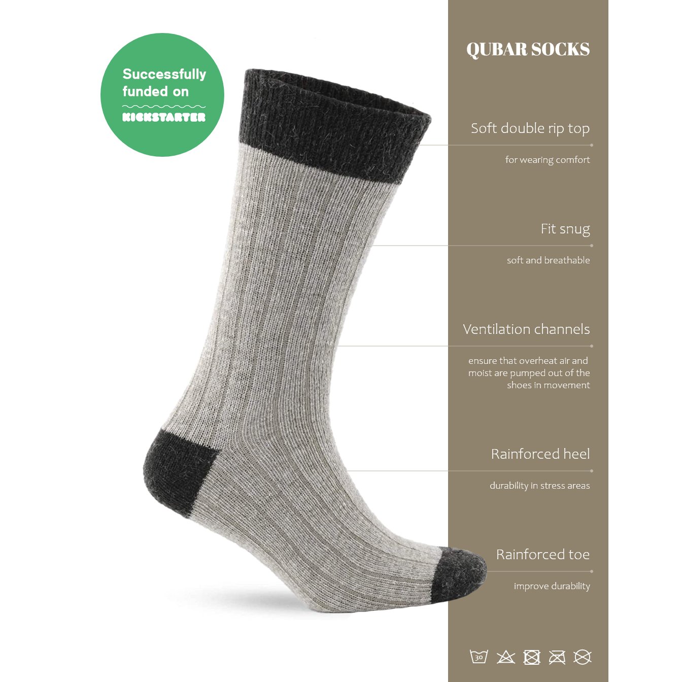 Alpaca Socks Lumberjack's Favorite Beige