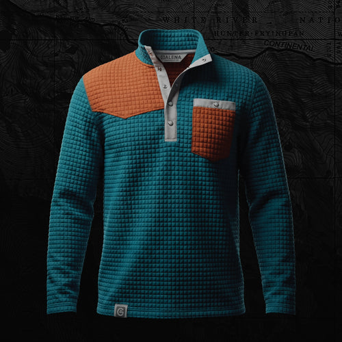 Box Creek Fleece Blue Brown