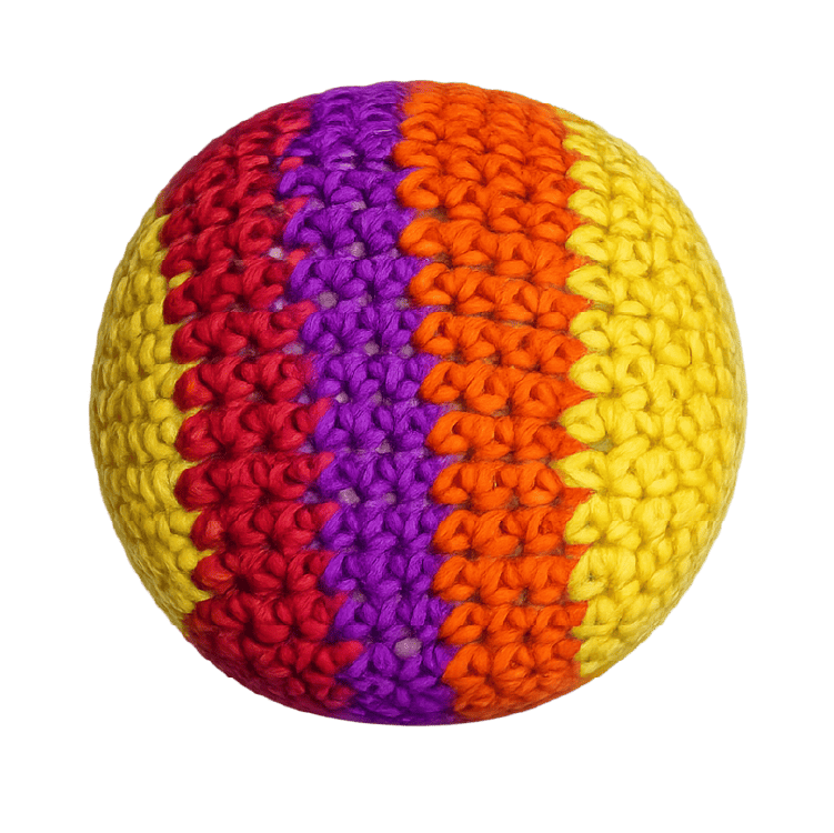 Novelty Brands Extreme Retro Hand-Knitted Kick Pouch Footbag
