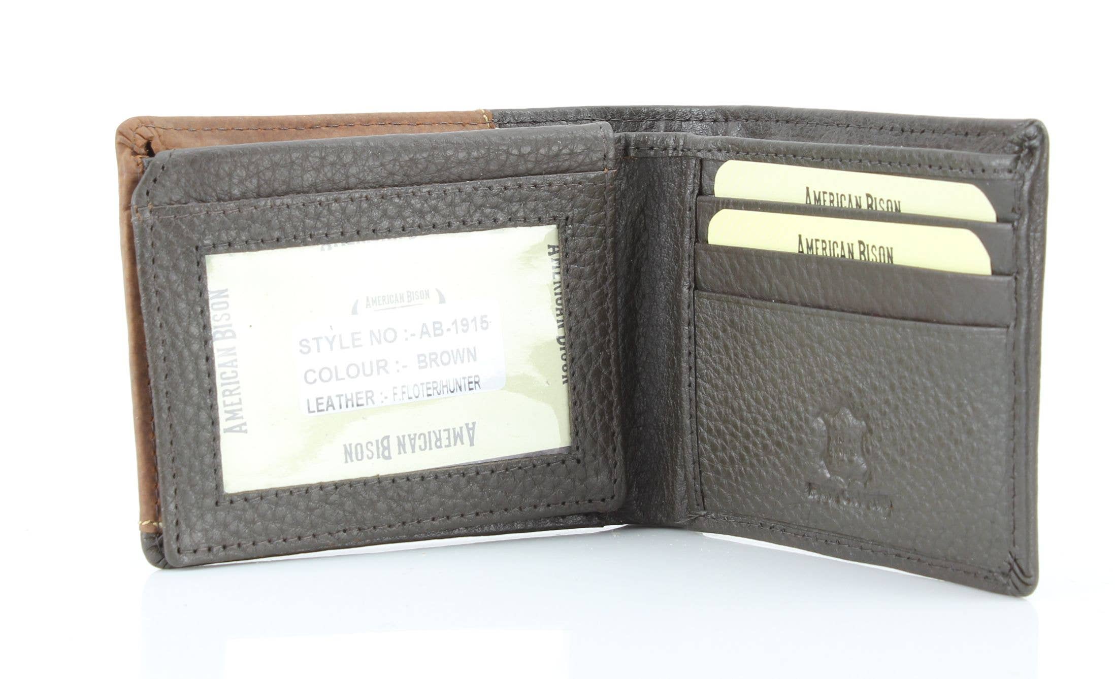 Mixed Media Bifold Rodeo Wallet with Medallion AB1915